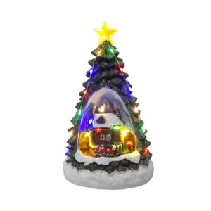 Maqueta árbol con tren